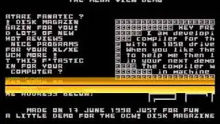 Atari Xl/XE - Atari 8bit Megaview demo