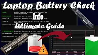 Laptop Battery Management: Ultimate Guide | Battery Check | CMD Commands | HP | Battery Info View