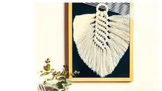 Quick and easy DIY tutorial for leaf-shaped wall hangings and leaf-shaped decorative pendants#diy 