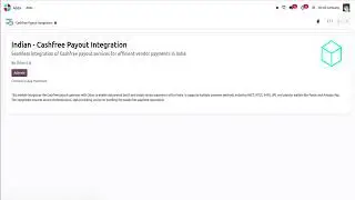 Cashfree Payout Integration may land in Odoo 19