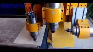 【WINTEK CNC】Multi function/process wood cnc router with horizontal spindle