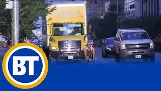 Cyclists forced to share the bike lanes with vehicles on busy roads