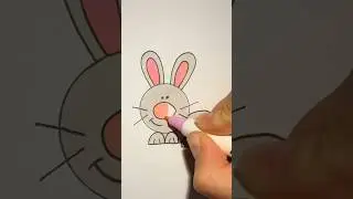 How to draw a funny bunny 🐰
