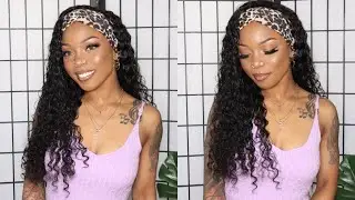 Virgin Deep Wave Headband Wig ft. True Glory Hair | xMsCarey