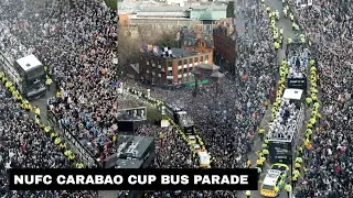 Wow! Players And Fans During The Carabao Cup Bus Parade #carabaocup2025 #nufc