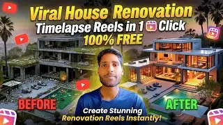 How to Create Viral House Renovation Timelapse Reels in 1 Click &ndash; Text to Video 100% FREE