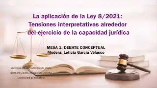LA APLICACIÓN DE LA LEY 8/2021. MESA REDONDA: DEBATE CONCEPTUAL