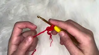 Crochet for kids. Double Crochet and magic ring  tutorial for kids. 
