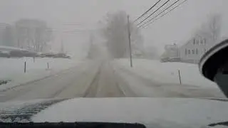 LAKE ERIE SNOW SQUALL &  RIDE ALONG IN THE SIX- OH!