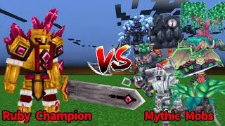 Ruby Champion vs Mythic Mobs | Minecraft Mob Battle