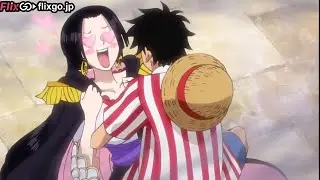 Luffy meet Boa Hancock again at Hot spring😍 》One Piece