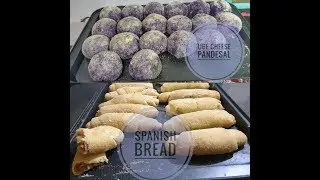 Home made Spanish and Ube bread.