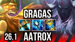 GRAGAS vs AATROX (TOP) | Good KDA: 14/1/8 | EUW Master | 26.1