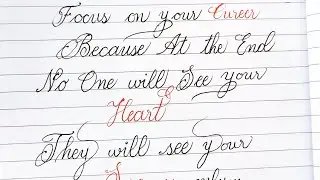 English writing kaise sudhare / How to improve cursive writing. One page handwriting practice.