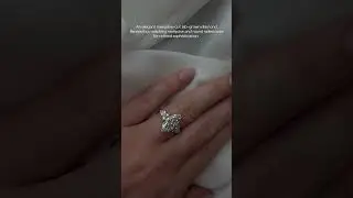 3.5CT Marquise Shape Lab Grown Diamond Engagement Ring w/ Marquise and Round Sidestones By Karaters