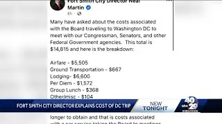 Fort Smith Arkansas city leaders explain costs related to a trip to Washington, DC