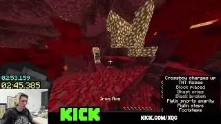 xQc invents new Minecraft TNT speedrun tech 🔥