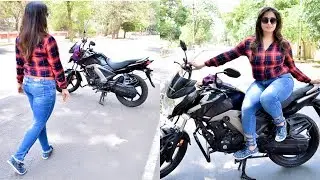 Cool nd Stylish bike poses for girls/how to pose like a model / fb profile pic ideas  //lasyam