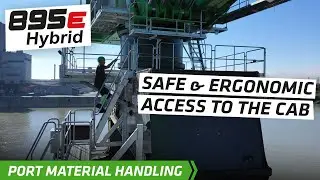 Safe & ergonomic access - SENNEBOGEN 895 E