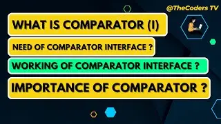 What is Comparator Interface | compare method in Comparator | Sorting in Java | Collections