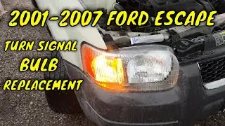 Замена лампочки указателя поворота для Ford Escape 2001-2007 годов выпуска.