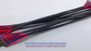custom micro-coax cable 36 AWG high flex micro-coax cable supplier camera-link micro-coax sensor cab