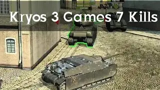 Kryos WoT Blitz 3 games 7 kills + Special