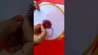 #short video#viral#trending #Gorgeous Flower Embroidery👍