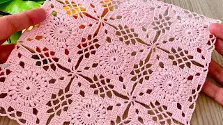 🌸New Crochet Square Motif🌸A Unique Pattern Tutorial for Many Projects