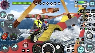 Impossible Mega Ramp Moto Bike Rider | Superhero 3D Gameplay | Crazy Stunts Android gameplay - 2026