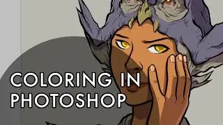 Coloring in Photoshop, Beginner Tutorial