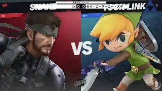 INNOSUMA!! OMISOKA Round Robin - jin(スネーク) vs セイ.エーケーエー.スギ(トゥーンリンク, リンク) - スマブラSP大阪大会