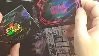 Unpacking a Star Wars card blister pack