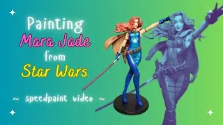 Painting Mara Jade of Star Wars (E2046.com garage kit)