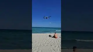 Drone on the sand😳 #drones #minidrone #dji #djiair3 #djimini #dronevideo #sunrise #asmr #asmrsounds