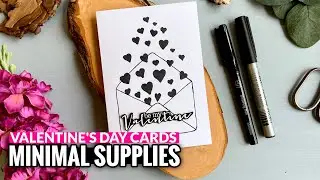 Handmade Hearts Envelope Valentine’s Card | Budget-Friendly DIY Craft