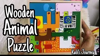 Wooden Animals Shape Puzzle Toy | Learning Animal and Color | Educational Toy for kids | Fun Video