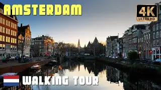 Amsterdam Walking Tour, Netherlands | Winter 2025 | 4K HDR | With Captions