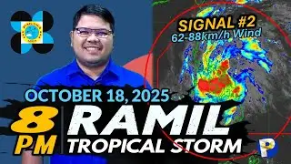 Bagyong RAMIL Kasulukuyang Binabagtas ang Kalupaan ng Bicol Region