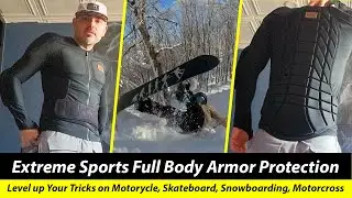 Benken Body Armor Suit for Skateboard, Snowboarding, Hockey, Mountain Biking, Motorcycle Other Sport