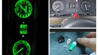 Troquei os leds da iluminação do painel do Escort XR3 mk3 | Como desmontar o painel. 