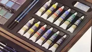 51pc Wooden Art Box | Artist Case Sketching Set by Artist's Loft  | Art Supplies Set
