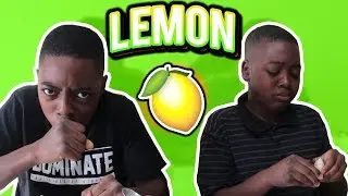 THE LEMON CHALLENGE With My BROTHER ( CHILLI FORFEIT!) ! !