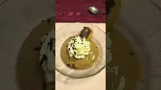 @Dessert (chocolate mousse & piece chocolate cake with creamer #yummy