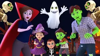 Spooky Monsters Out On Halloween Night | Funny Scary Kids Songs @hooplakidz