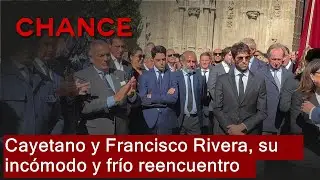 Cayetano y Francisco Rivera, su inc&oacute;modo y fr&iacute;o reencuentro ante las c&aacute;maras