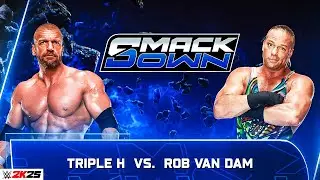 Triple H vs Rob Van Dam &ndash; The Game vs Mr. Monday Night | WWE 2K25 Full Match Highlights