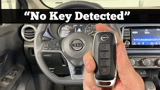 2023 - 2025 NISSAN VERSA - How To Start With Dead Remote Key Fob Battery NO KEY DETECTED