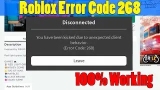 (SOLVED) Roblox Error Code 268 