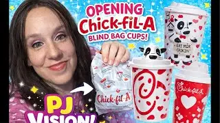 🎁 OPENING Chick-fil-A Blind Bag Cups! | PJ Vision Surprise Unboxing